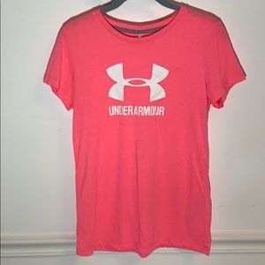 Hot pink Under Armour T-shirt